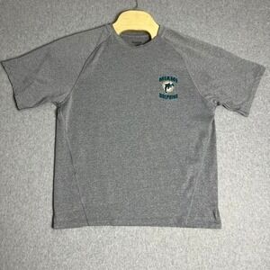Miami Dolphins T-Shirt Gray NFL Football Short‎ Sleeve